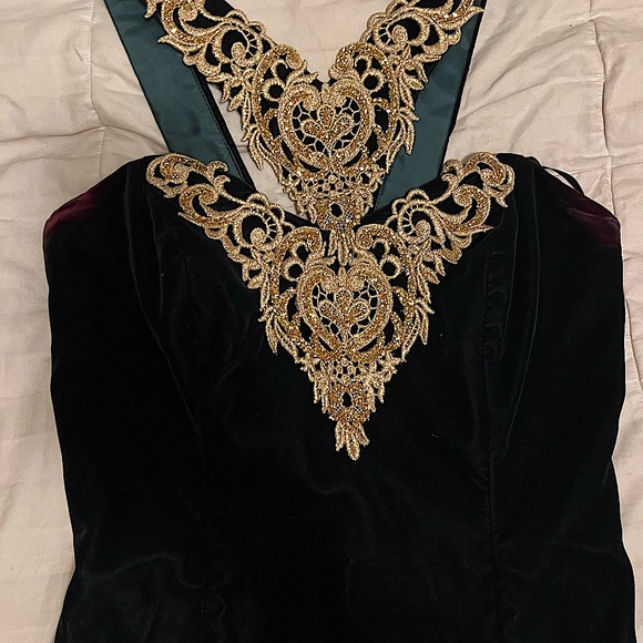 Sexy! Vintage  Velvet LA Glow Gown - Picture 10 of 13